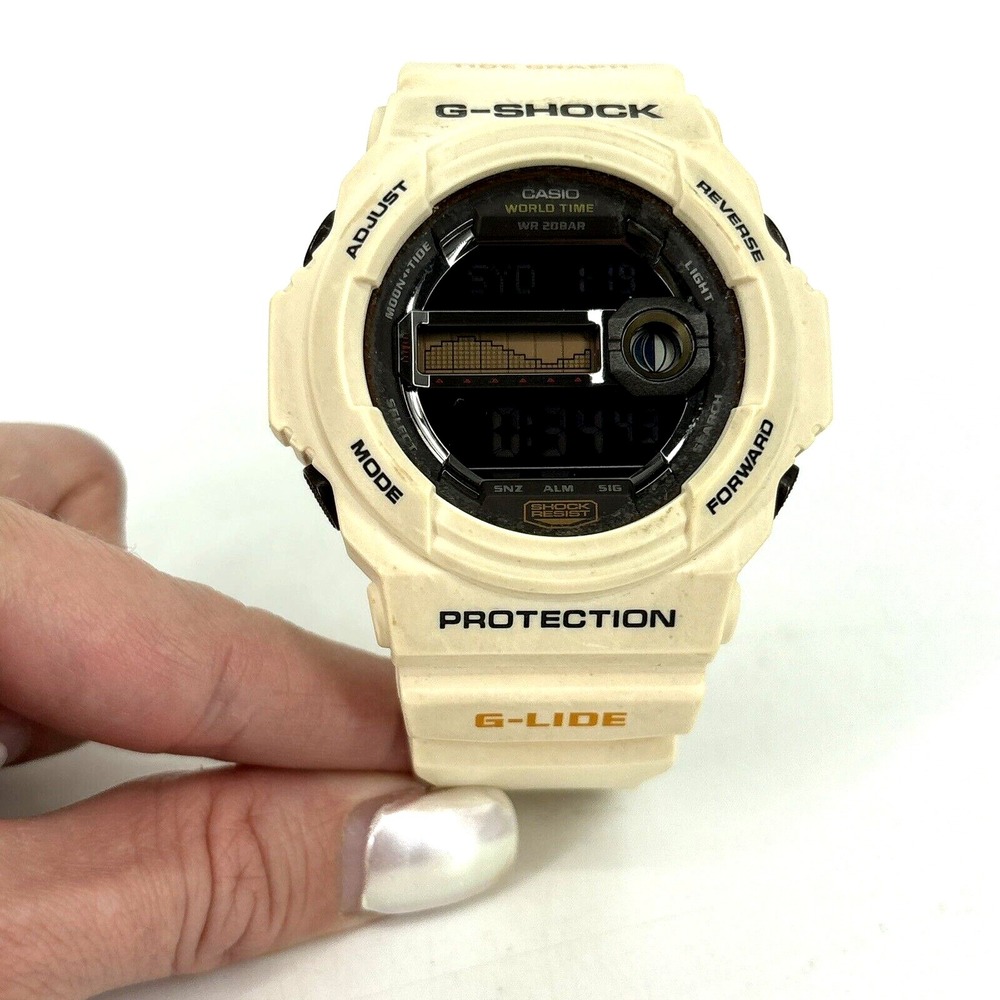 Casio G-Shock GLX150-7‎ G-LIDE 3295 Tide Graph Men's Watch Off White